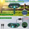 4 Pack 2025 Solar Ultrasonic Animal Repellent Squirrel Fortress Pro