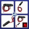 Web Truck Slim Marker Light, Marker Light, Dark Graphite, Red,