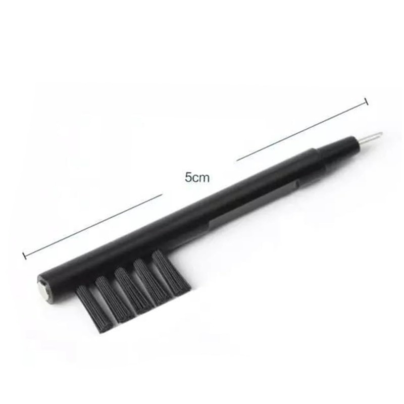 OHPHCALL 5pcs U-shaped Hearing Aid Cleaning Brush Black Hearing Amplifier