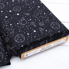 3 Yard Cut Threadart Premium Cotton Quilting Fabric - Black Pattern 5-44" Width - 100% Cotton - Quilting, Sewing, Crafts