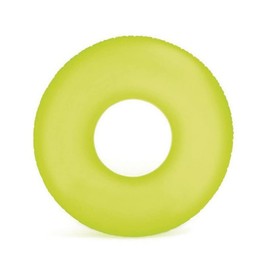 UCPORT Simple Cute Neon Color Hibiscus Pattern Float Ring for Children Fluorescent Neon Colors Hibiscus Swim Ring Float Sea Pool Marine Sports Leisure Goods Fluorescent Yellow