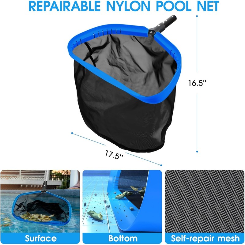 TidyMister All in One Pool Cleaning Kit - 18'' Repairable