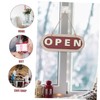 Ipetboom Rustic Hanging Plaque Double Sided Open Closed Sign for