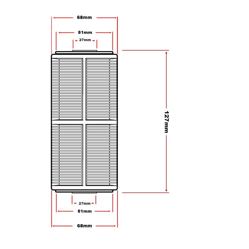 2 Piece Filter Insert 12.7cm (5") for Pump Pre-Filter