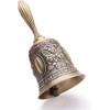Hoshiumi Retro Bronze Hand Bell Rose Pattern Hand Waving Bell