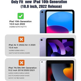 Surom Surom Case with Built-in Screen Protector for iPad (A16) 11th/10th Generation (11/10.9 inch) 2025/2022, Shockproof Convertible Handle Stand Kids Case for iPad 11th/10th Generation, Rose