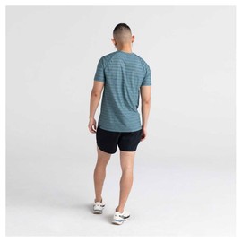 SAXX Underwear Co. Hightail 2N1 Run Short 5" with Built-in Pouch Support - Shorts for Men, Small (Black)