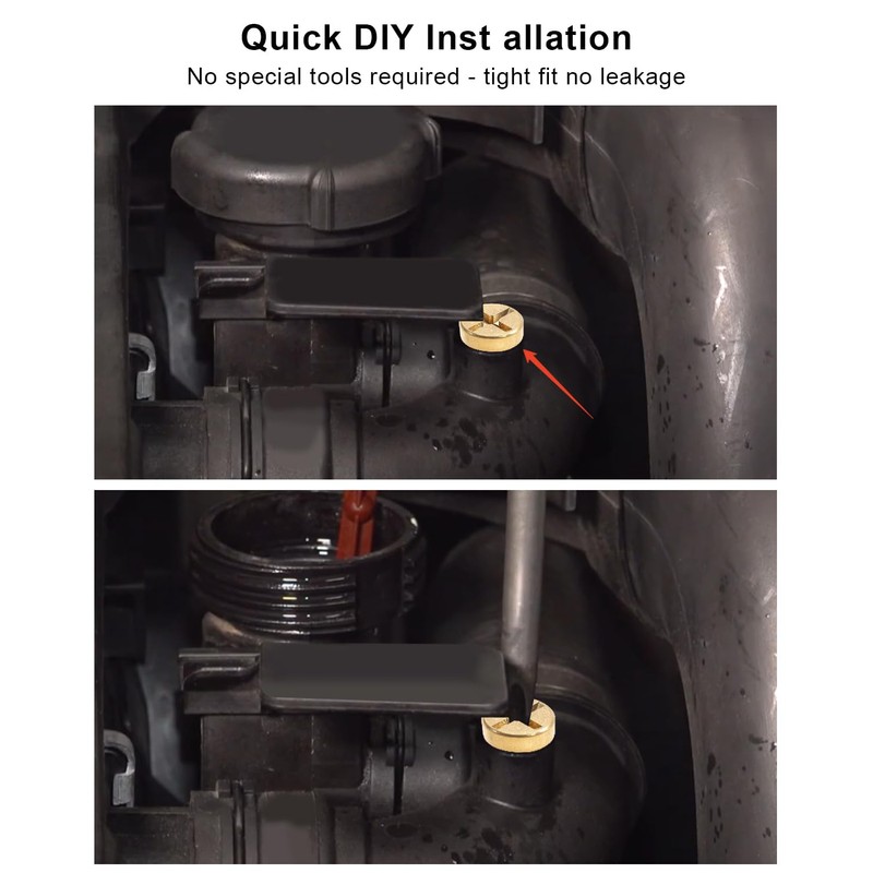 Radiator Coolant Hose Bleed Screw Brass Fit for Land Rover
