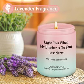 LEADO Scented Candle - Sister in Law Gifts - Funny Birthday, Bridal Shower, Wedding, Mothers Day Gifts for Sister in Law, Brother, Brothers Girlfriend, Bride - Happy Birthday Present Ideas for SIL