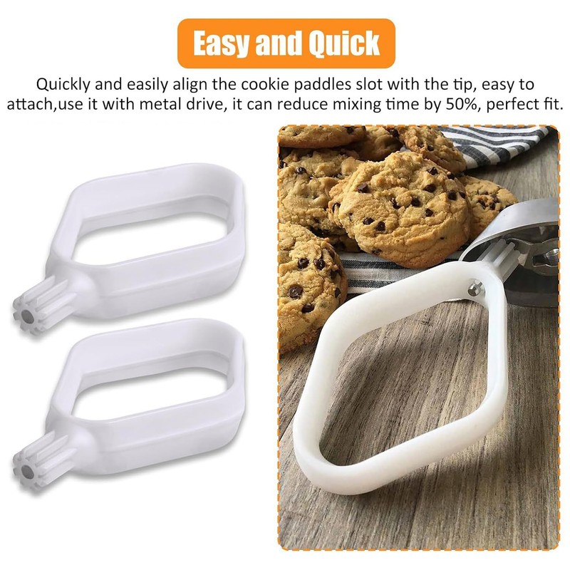 2 Pack Cookie Paddles Fit for BO-SCH Mixers,Cookie Dough Paddles