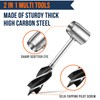 Bushcraft Hand Auger Wrench, Heavy-Duty Scotch Eye Wood Auger, Hand