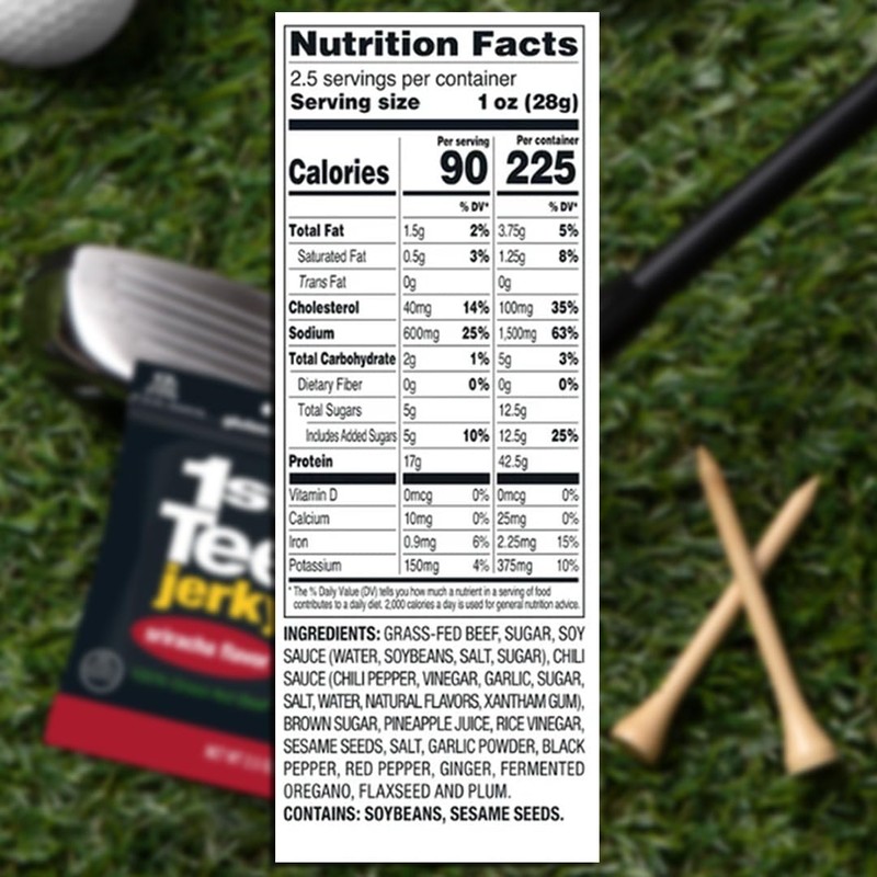 1st Tee Sriracha Beef Jerky