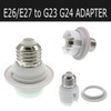 TWDRTDD E27 to G23/G24 Socket Adapter, E26/E27 Edison Screw to