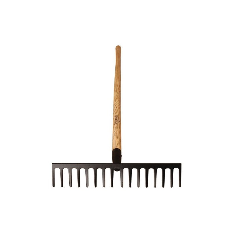 A.M. Leonard Straight Rake with Ash Handle - 16.5 Inches