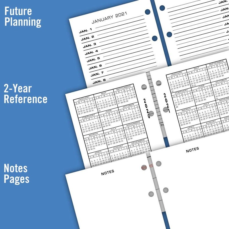 AT-A-GLANCE 2020 Daily Desk Calendar Refill, 3-1/2" x 5-27/32", Loose
