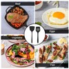 TeamFar Silicone Spatulas, 2pcs Solid & Slotted Cooking Turner for