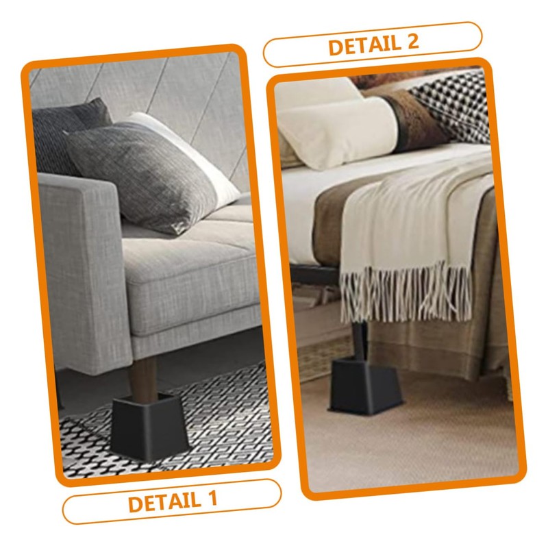 ABOOFAN 4pcs Table Risers for Desk Legs Multi Function Furniture