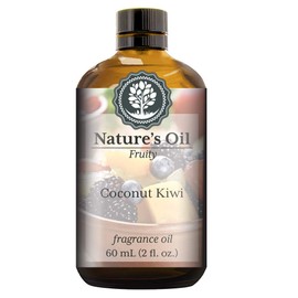 Coconut Kiwi Fragrance Oil (60ml) for Diffusers, Soap Making, Candles, Lotion, Home Scents, Linen Spray, Bath Bombs, Slime