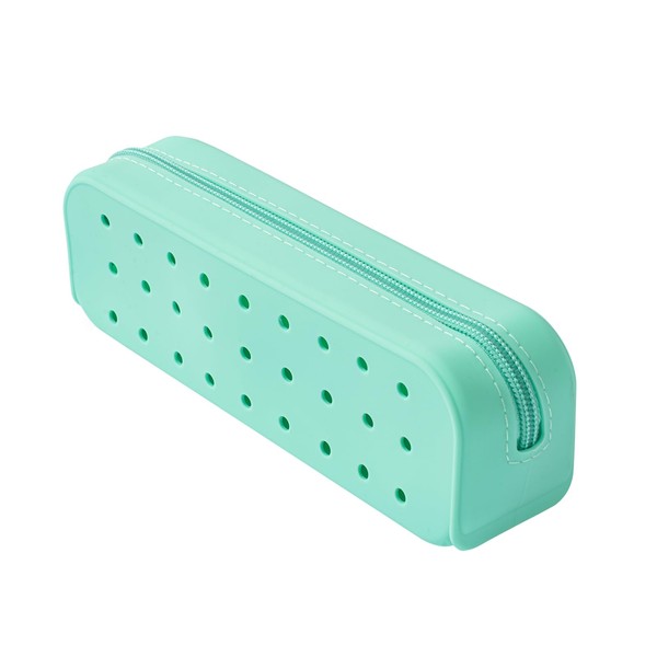 RSRSLEII Cute Silicone Makeup Brush Holder with Holes, Soft Portable