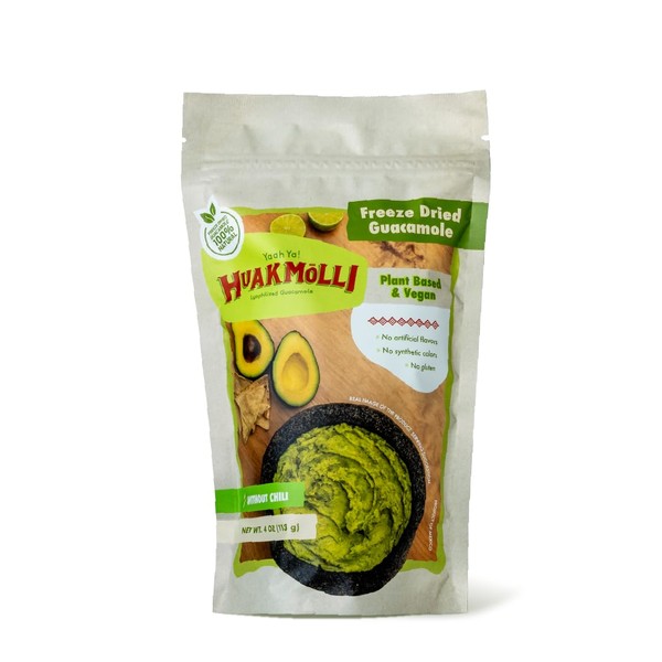 Huakmolli Freeze Dried Guacamole made with 100% Fresh Hass Avocado