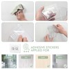 Clear Adhesive Wall Storage Bins, Large 4 Pack Cabinet Door