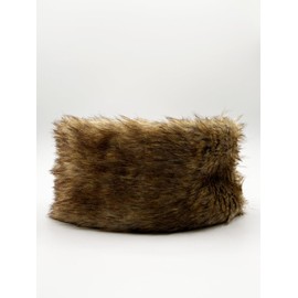 Women's/Ladies Assorted Winter Warm Knitted Headbands with Stretch Winter Warmer (Roasted Coffee Faux Fur)