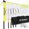 PATIASSY Badminton Set for Backyard Professional Badminton Net with 4