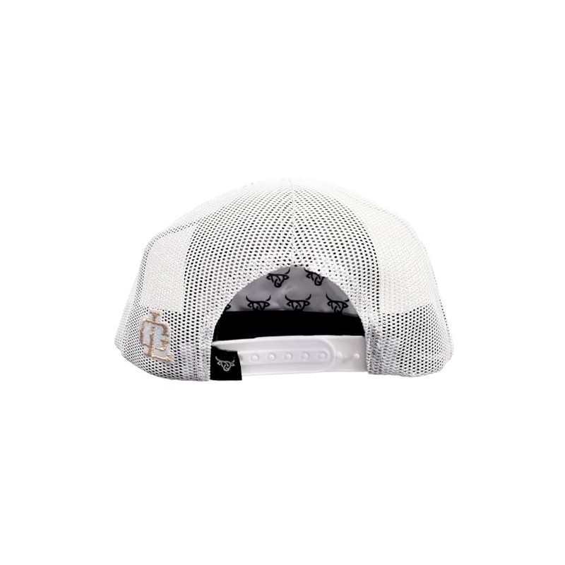 LOST CALF 3D Logo White Aztec Print - Hats Cap