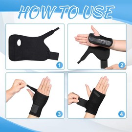 MKEAWWU Karpaltunnelsyndrom Schiene Handgelenk Bandagen Handgelenkbandage Karpaltunnel Handgelenkstütze Für Verstauchungen, Rsi Und Sehnenentzündung(S/M Rechts, Schwarz)