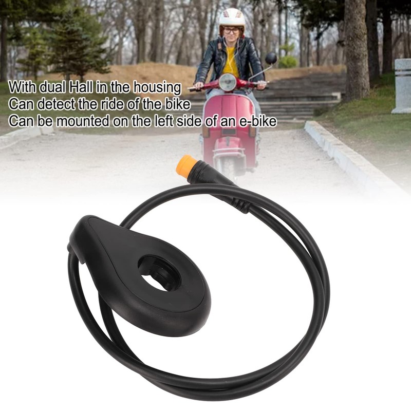 Bike Pedal Assist Sensor, Multifunctional 12 Magnets Dual Hall Electric