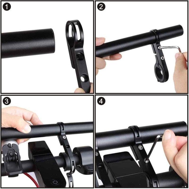 Bicycle Handlebar Extension Bracket Aluminum Alloy Bicycle Holder Lightweight Extension