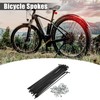 QUARKZMAN 40 Pcs 14G J Curve 136mm Spokes with Nipples