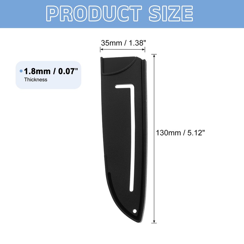 uxcell 2 Pack PP Safety Knife Cover Sleeves, Blade Edge