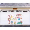 FYSUIMU 30Pcs Happy Easter Garage Decoration Magnet Stickers Gnome Blossom
