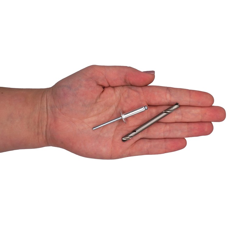 SKIR'CO (30 pcs) Large Flange Aluminium Blind Rivets 5.0 x