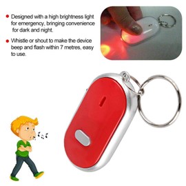 Lost Key Finder, Voice Control Key Chain Keychain Locator Tracer High Hardness for Pet for Car(red)