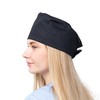 Black Cotton Scrub Cap