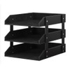 Leather Desk Organizer, Thipoten 3-Tier Stackable Letter Tray Holder for