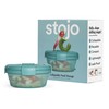 STOJO Collapsible Bowl - Translucent Eucalyptus, 36oz - Reusable Silicone