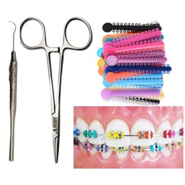 ARTMAN INSTRUMENTS Dental Braces Color Changing Kit, Orthodontic Ties Changing kit, Change The Color of Your Braces Yourself in Minutes Ligas para Brackets Ortodoncia