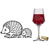 eXODA Weinglas Gravur Igel mit Igelkind - spülmaschinenfest niedliche Tiere