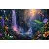 Fantasy Garden Aquarium Background Waterfall Tropical Forest Terrarium Backdrop Lush