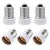 DiCUNO E14 to E12 Adapter, European to Candelabra Base Light