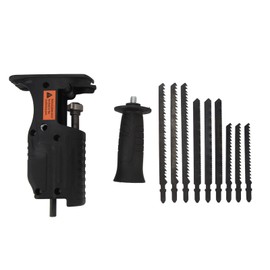 Protable Reciprocating Saw Adapter Electric Drill Modified Tool Attachment with 9 Replacement Saw Blades