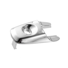 A ABSOPRO Front Left Exterior Door Handle Lock Cover Cap Replacement for Lincoln MKX 2011-15 Plastic Chrome Tone