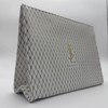 Yeves Saint Laurent Women Pouch White & Gold New 2024