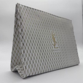 Yeves Saint Laurent Women Pouch White & Gold New 2024 New In Packing