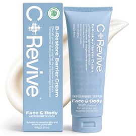 Crema reparadora de barrera para pieles secas, sensibles y propensas al eczema, amigable con la oncología +300% de hidratación, hidratante ligero no g