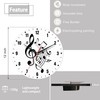 SPUNKER Wall Clocks,Music Notes Wall Clocks for Living Room Decor,Black