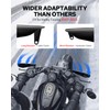 Benlari Stainless Steel Handguards, Larger Hand Guards Fit for Harley